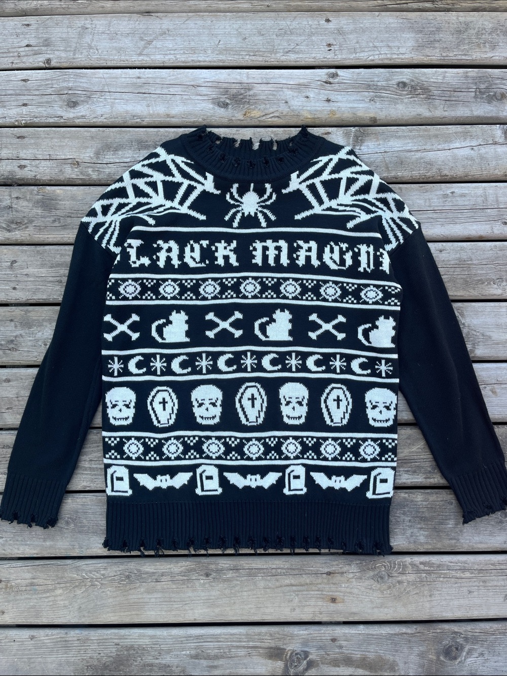 Dolls Kill Trickz N' Treatz Holiday Spiritz Halloween Ugly Sweater